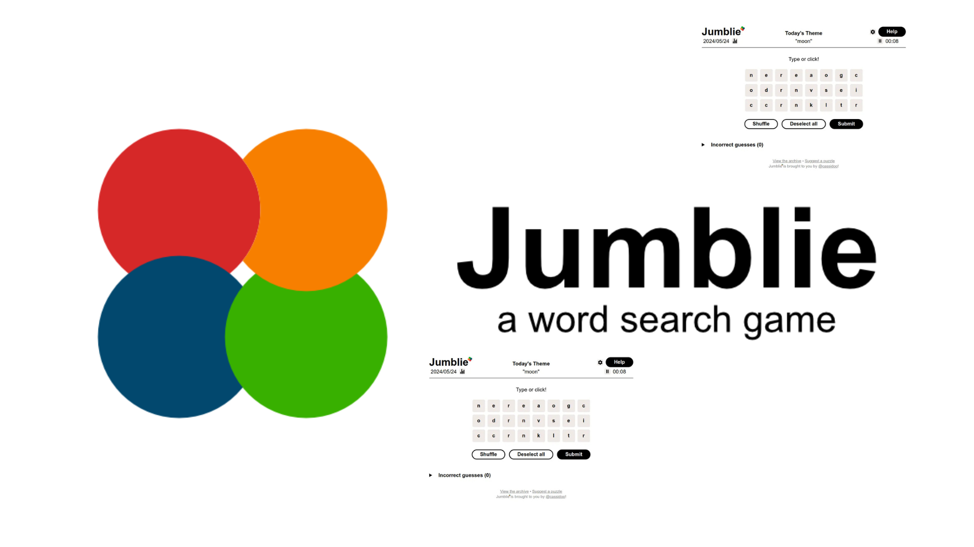 Jumblie Daily HTML5 Game – Word Jumble Puzzle