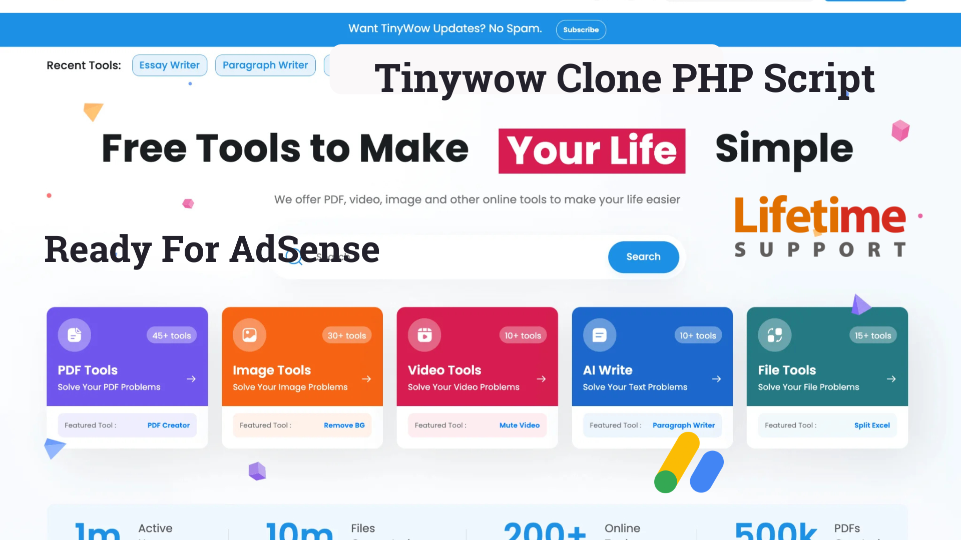 TinyWow clone, all-in-one tools script