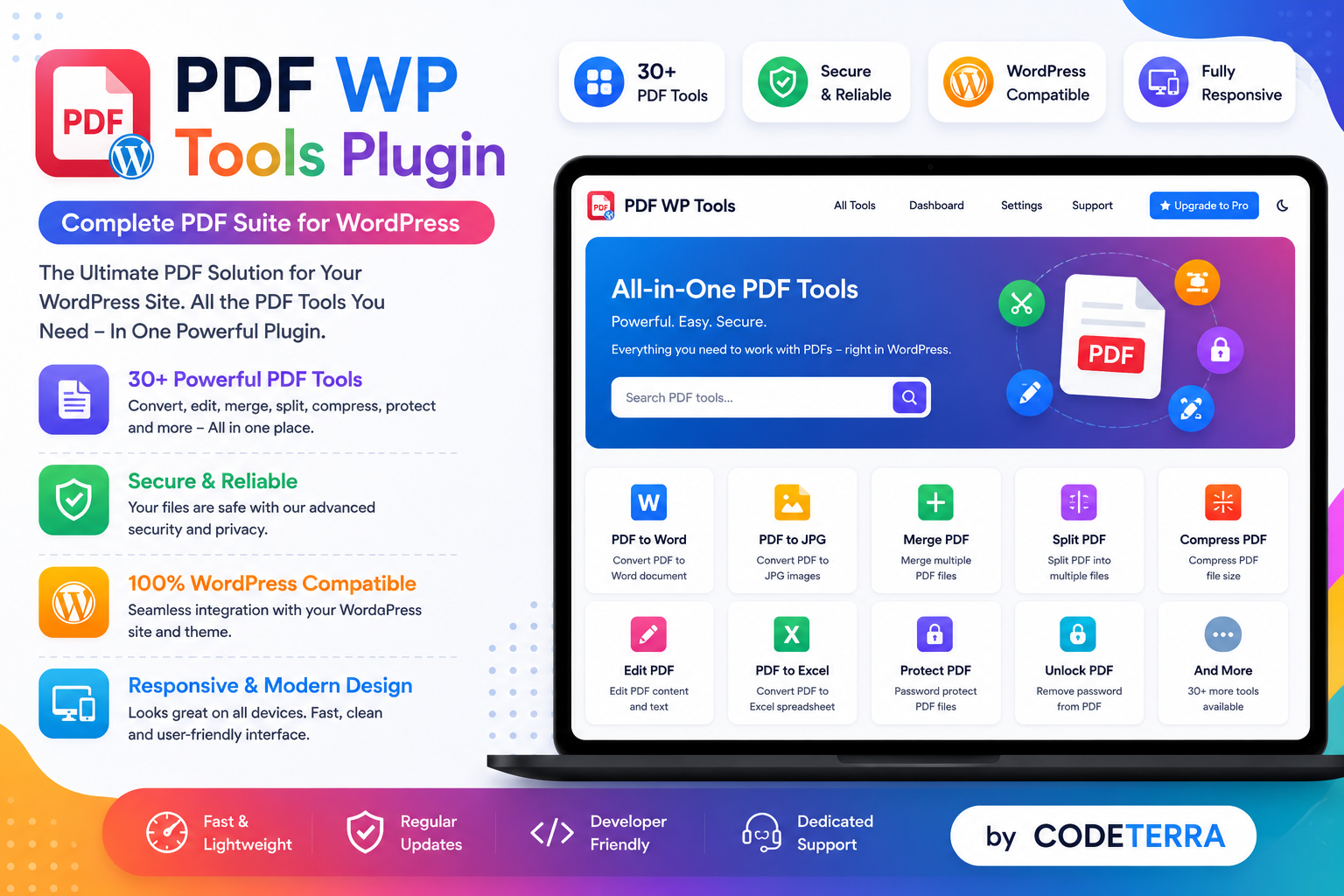 PDF WP Tools Plugin– Complete PDF Suite for WordPress
