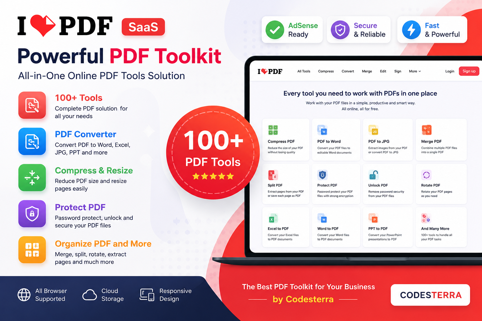 I Love PDF – Powerful SaaS PDF Toolkit PHP Script