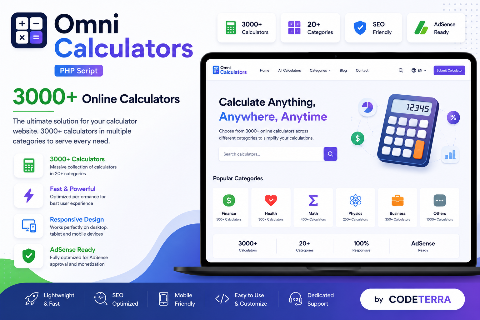 Omni Calculators PHP Script – 3000+ Online Calculators