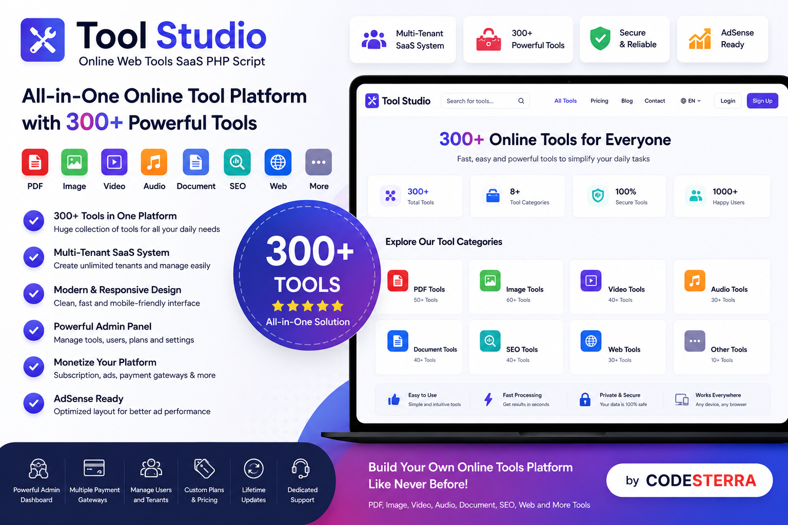 Tool Studio Online Web Tools SaaS PHP Script