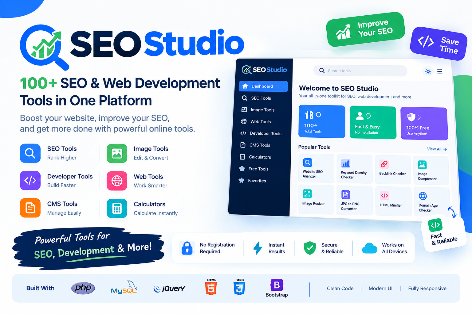 SEO Studio — 100+ SEO & Web Development Tools in One Platform